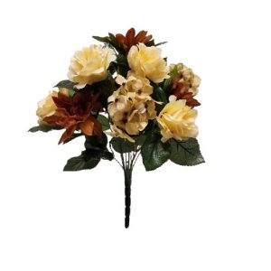 PECAN DAHLIA ROSE HYDRANGEA x 13 Stems