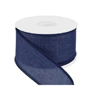 NAVY LINEN / 50 YDS