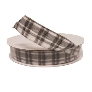 GREY-WHITE BRUSHED JOSH PLAID/ 10 yds