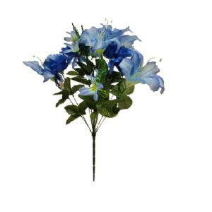 BLUE GERBERA LILY ASTILBE BUSH x 14 Stems