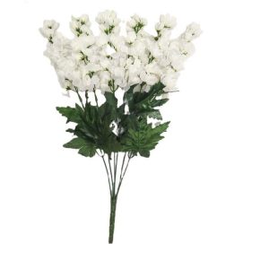 WHITE DELPHINIUM BUSH x 6 Stems